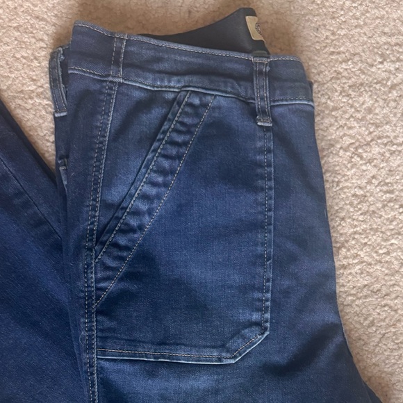 DEMOCRACY Jeans Ab Technology High Waist Flare Leg Dark Wash size 8 - Picture 4 of 14